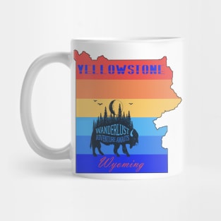 Wyoming Yellowstone National Park, Bison Mug